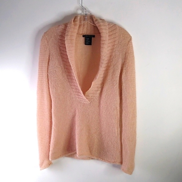 Theory - Long Sleeve V Neck Mohair Blend Sweater - Size S/P - Picture 1 of 6